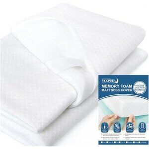 Mattress Topper Cover (Cover Only) Twin Size, 3-4 Inch Zippered Viscose